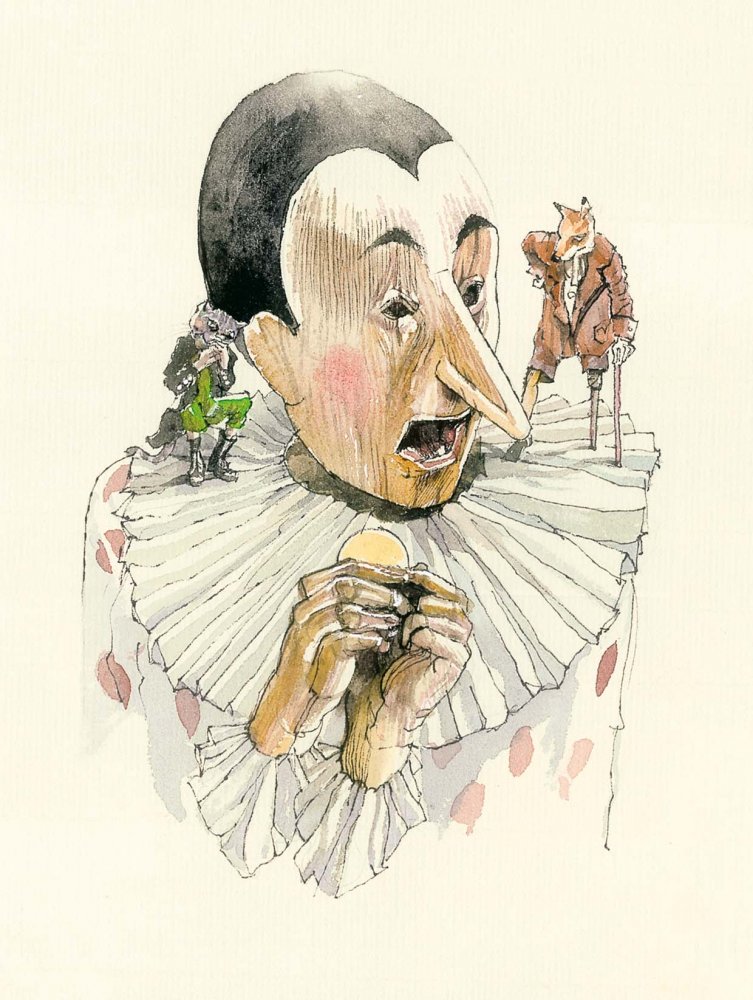 Pinocchio, Illustrazione per l'Antologia Mille Storie, Lattes 2022