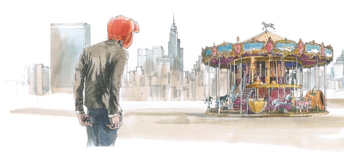 Il giovane Holden, Illustrazione per l'Antologia Mille Storie, Lattes 2022