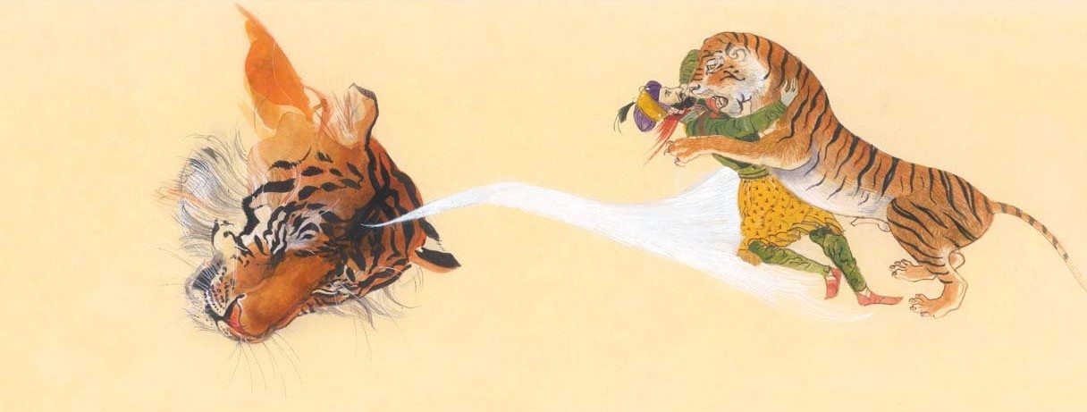 Salgari, Illustrazione per l'Antologia Mille Storie, Lattes 2022